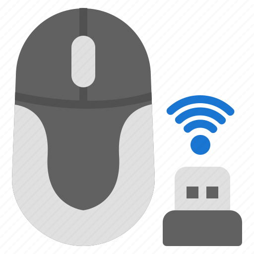 Mouse, computer, cursor, device, wireless, signal, click icon - Download on Iconfinder