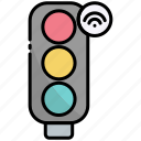 traffic lights, traffic, road, internet of things, iot 