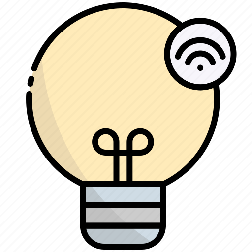 Lamp, light, bulb, internet of things, iot icon - Download on Iconfinder