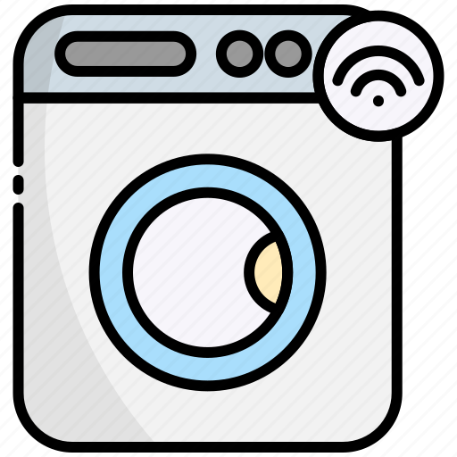 Washing, machine, laundry, internet of things, iot icon - Download on Iconfinder