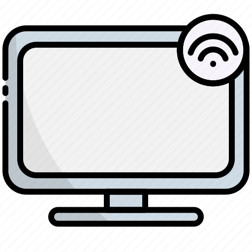 Tv, television, monitor, display, internet of things, iot icon - Download on Iconfinder