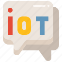 talking, conversation, iot, internet, things, chat, bubble