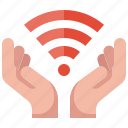 wireless, wifi, online, internet, iot, technology, hand