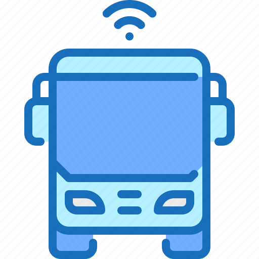 Smart, bus, travel, transportation, internet, of, things icon - Download on Iconfinder