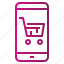 cart, online, shop, shopping, smartphone, store, supermarket 