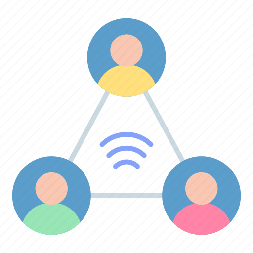 Social hub, connected people, network, users icon - Download on Iconfinder