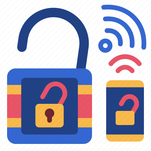 Internetofthing, lock, security, smart, door, secure, padlock icon - Download on Iconfinder