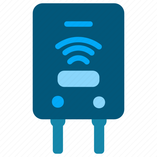 Water, heater, smart water heater, technology, device, internet icon - Download on Iconfinder