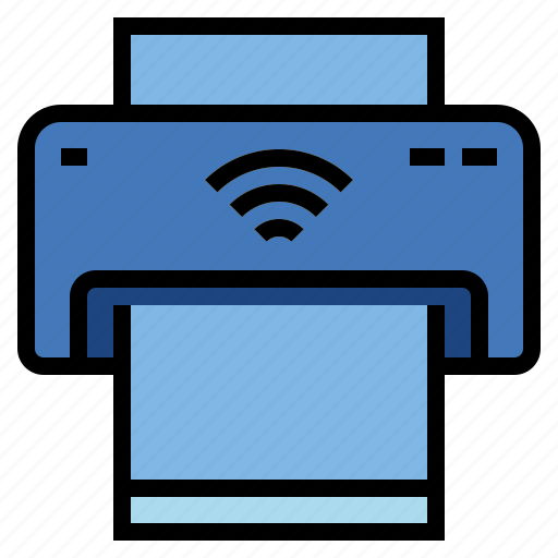 Iot, print, printer, internet of things, wifi printer icon - Download on Iconfinder