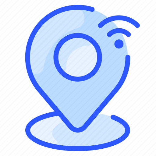 Gps, location, map, network, pin, placeholder, wifi icon - Download on Iconfinder