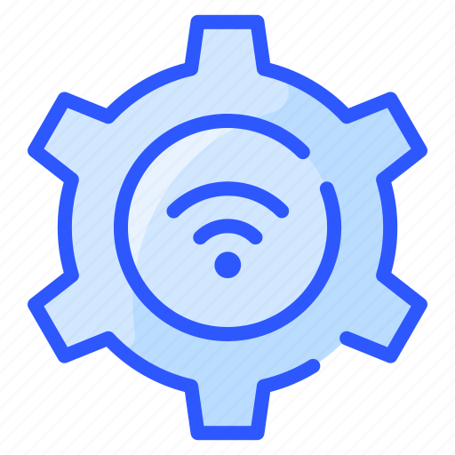 Gear, internet, network, setting, wifi icon - Download on Iconfinder