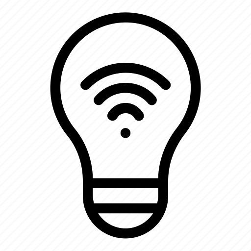 Bulb, electronic device, electronics, internet of things, smart bulb, smart home, wireless icon - Download on Iconfinder
