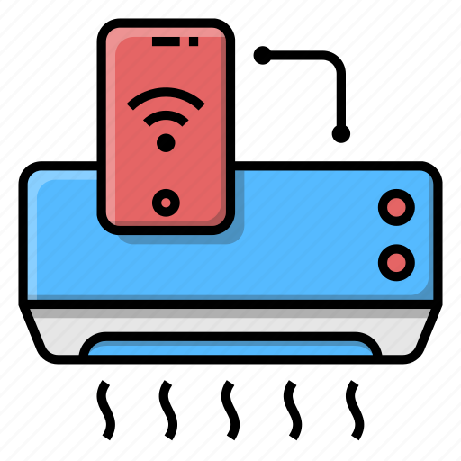 Air conditioning, connection, internet, online icon - Download on Iconfinder
