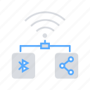 bluetooth, communication, connectivity, internet of things, iot, share