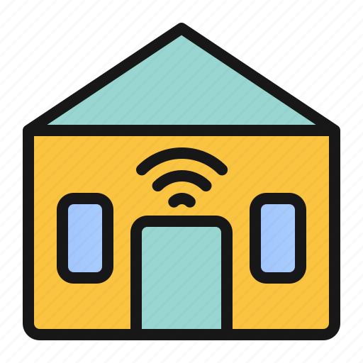 House, internet, signal, smart, wifi icon - Download on Iconfinder
