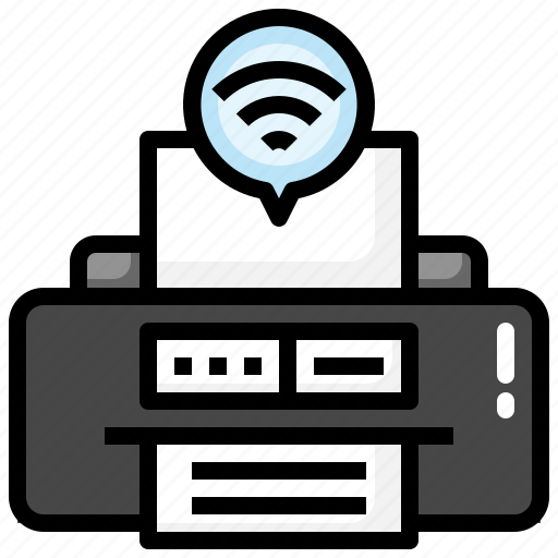 Ink, machine, electronics, wifi, printer icon - Download on Iconfinder