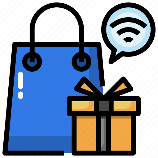 Gift, online, bag, shopping icon - Download on Iconfinder