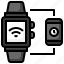 wifi, smartwatch, communications, electronics, wristwatch, signal 