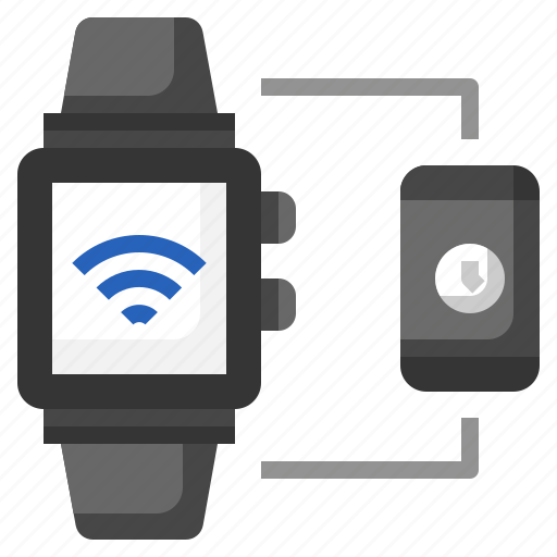 Signal, smartwatch, wifi, electronics, communications, wristwatch icon - Download on Iconfinder