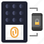 door, fingerprint, internet, things, lock, knob, smart 