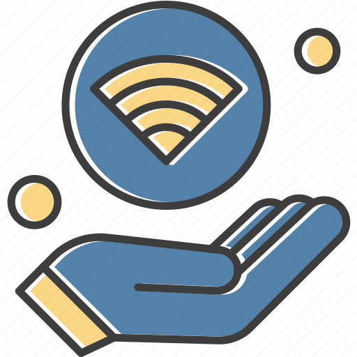Hand, internet, things, wifi icon - Download on Iconfinder