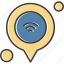 internet, location, map, pin, things, wifi 