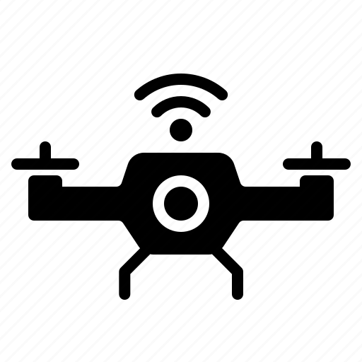 Quadcopter, wireless, drone, aerial, internet of things icon - Download on Iconfinder