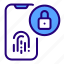 fingerprint, internet, scanner, security, unlock 