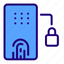 fingerprint, internet, lock, security, smart