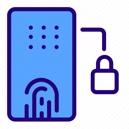 Fingerprint, internet, lock, security, smart icon - Download on Iconfinder