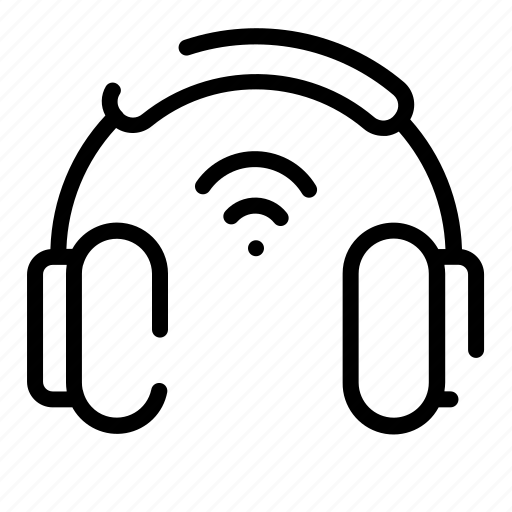 Headphone, headset, internet, music, wireless icon - Download on Iconfinder