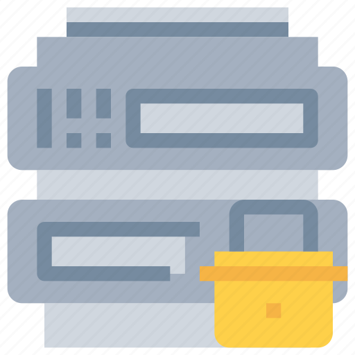 Database, hosting, padlock, secure, security, server icon - Download on Iconfinder