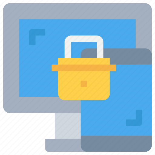 Computer, laptop, mobile, padlock, secure, security, smartphone icon - Download on Iconfinder
