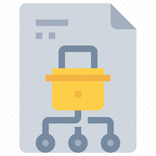 Document, file, network, padlock, secure, security icon - Download on Iconfinder
