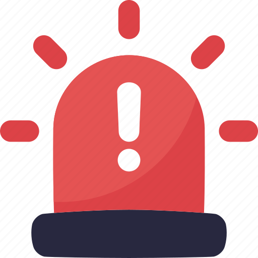 Siren, alarm, alert, urgent, warning, red light, emergency icon - Download on Iconfinder