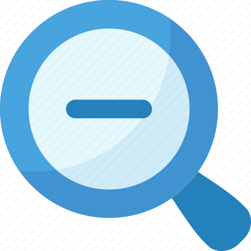 Zoom, out, minus, magnifier, magnification, tools and utensils, zoom out icon - Download on Iconfinder