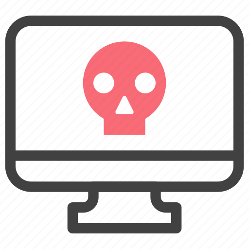 Computer, hack, imac, internet, security, skull, virus icon - Download on Iconfinder