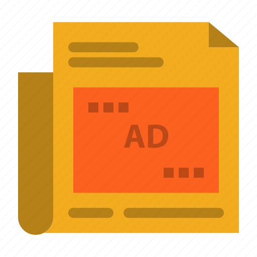 Ad, headline, newspaper, paper icon - Download on Iconfinder
