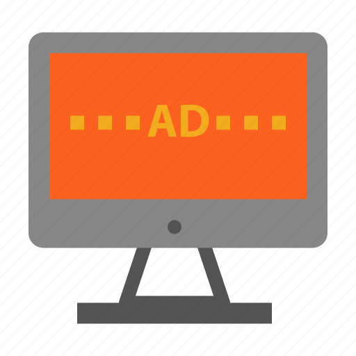 Ad, lcd, screen, television, tv icon - Download on Iconfinder
