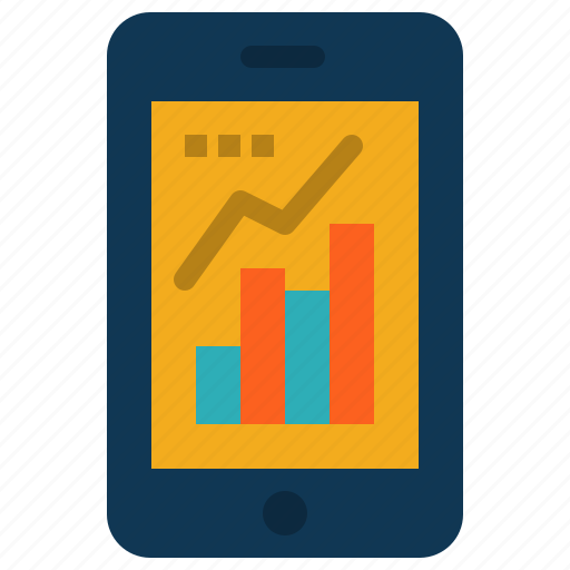 Analytics, graph, infographic, mobile icon - Download on Iconfinder