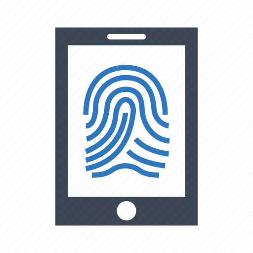 Fingerprint, mobile, phone icon - Download on Iconfinder