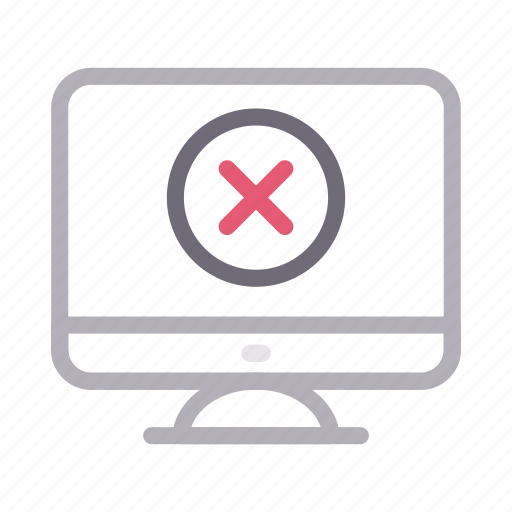 Cancel, delete, lcd, remove, screen icon - Download on Iconfinder