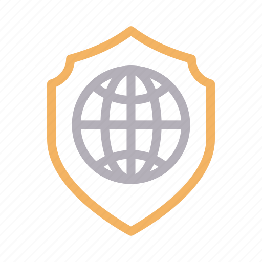 Global, internet, protection, secure, shield icon - Download on Iconfinder