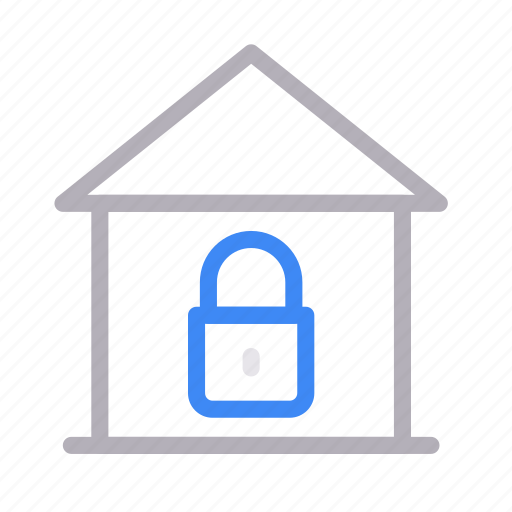 Home, house, lock, private, protection icon - Download on Iconfinder
