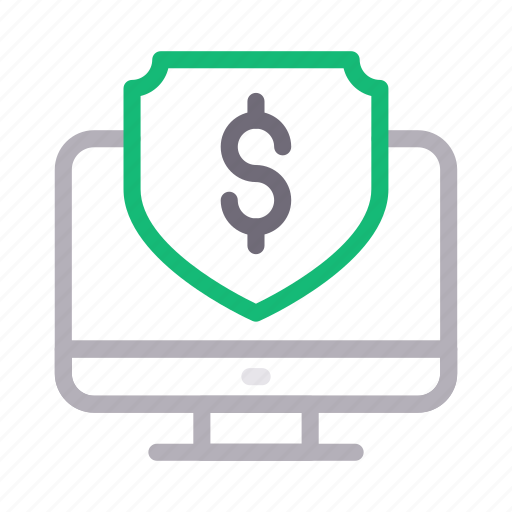 Dollar, protection, screen, secure, shield icon - Download on Iconfinder