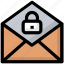 email, lock, mail, security 