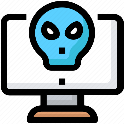 Computer, hacker, monitor, virus icon - Download on Iconfinder