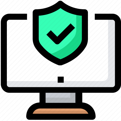 Antivirus, computer, monitor, protection icon - Download on Iconfinder