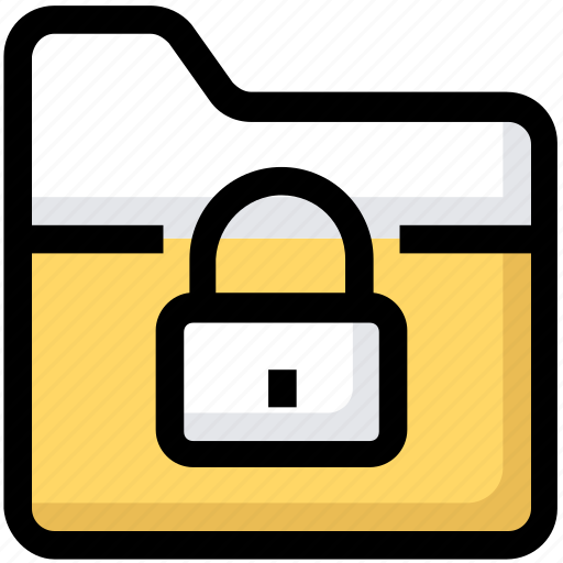 Folder, lock, protection, security icon - Download on Iconfinder