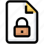 document, file, lock, security 